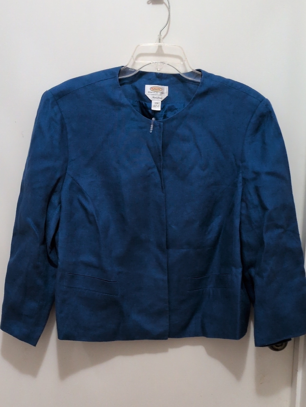Talbots Navy Collarless Blazer Size 20W
